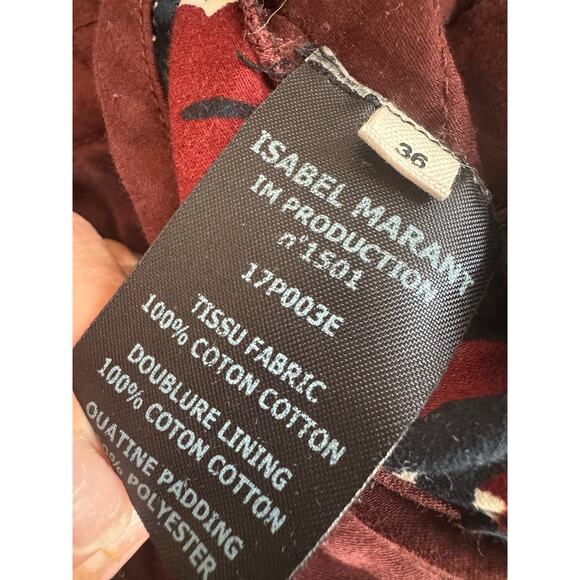 Isabel Marant Étoile Daca Quilted Floral Reversible Lightweight Jacket - Picture 7 of 10